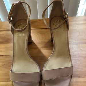 Vince Camuto Nude Block Heel